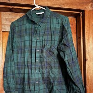 Button-Down Flannel Tunic